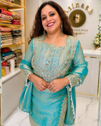 Tissue Silk  Farshi Sharara Suit