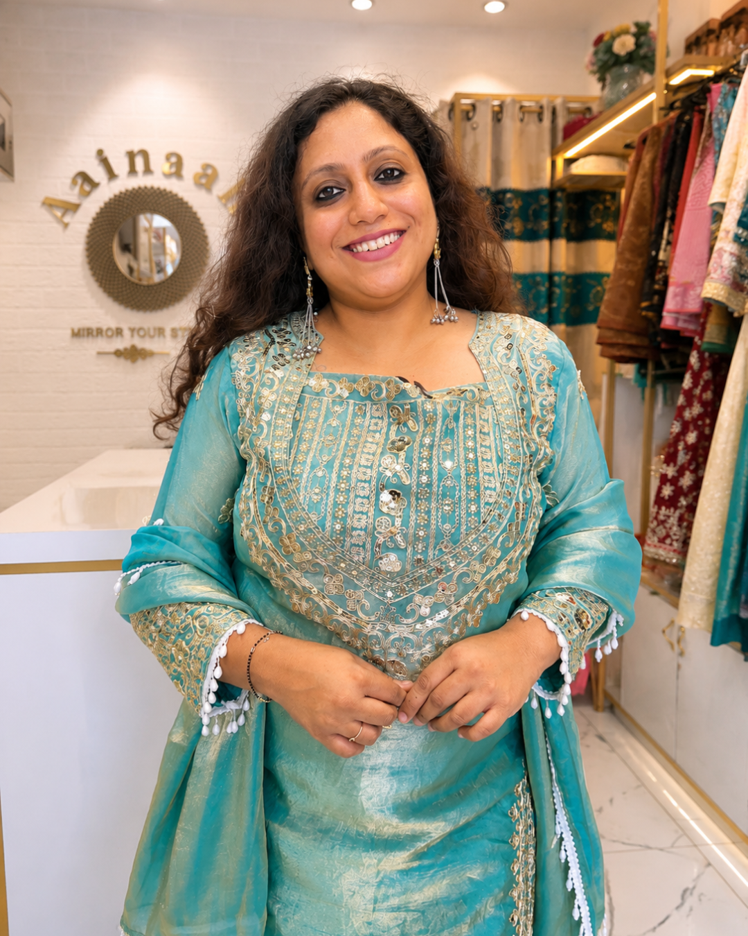 Tissue Silk  Farshi Sharara Suit