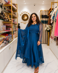 Tissue Silk  Anarkalia, Duppta and Belt Set