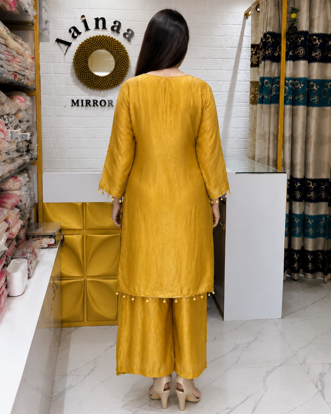 Mirror golden Co-ord Set