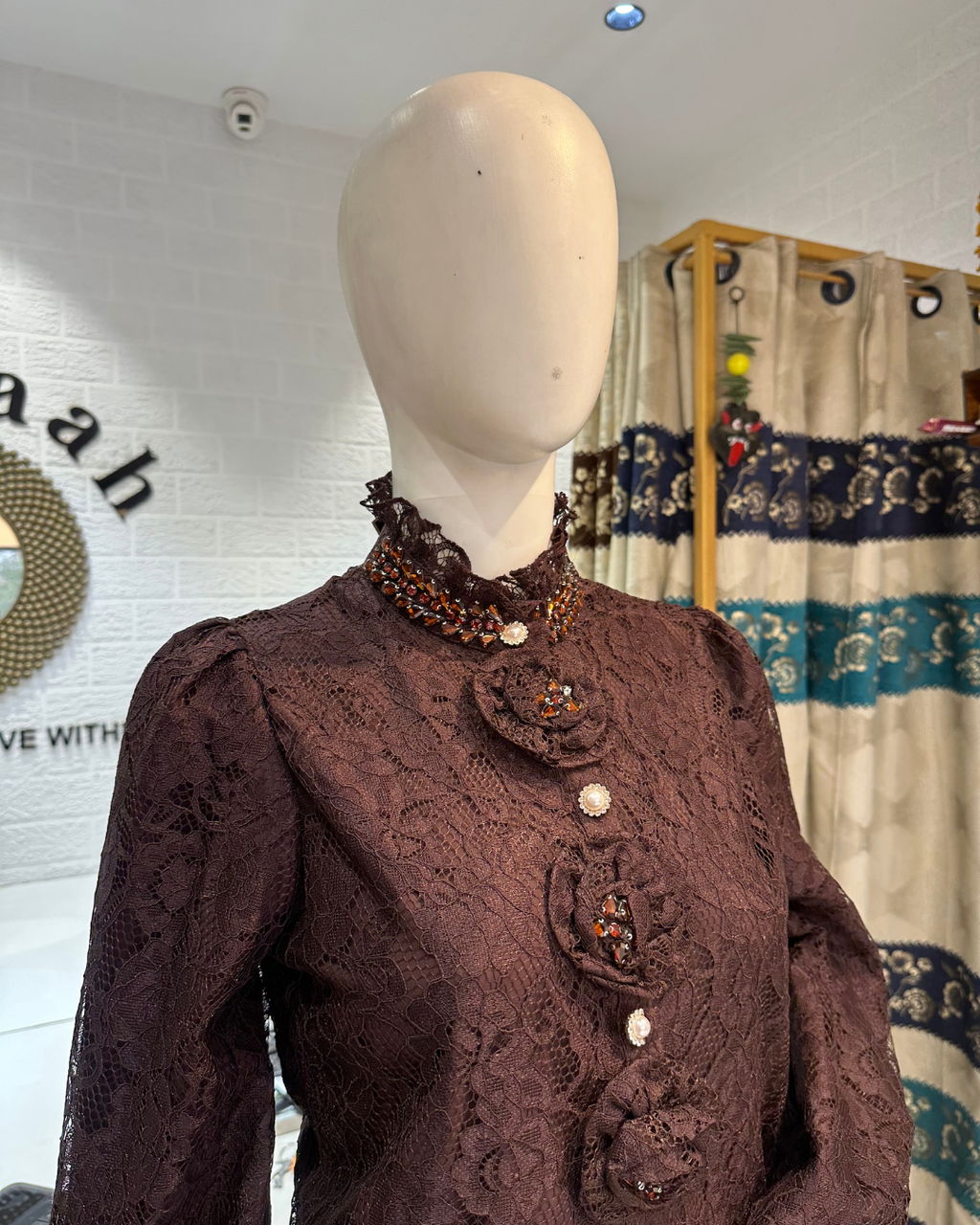 Imported Sworski Rose Top