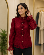 Imported Sworski Rose Top