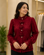 Imported Sworski Rose Top