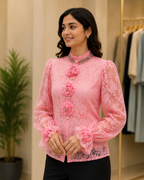 Imported Sworski Rose Top