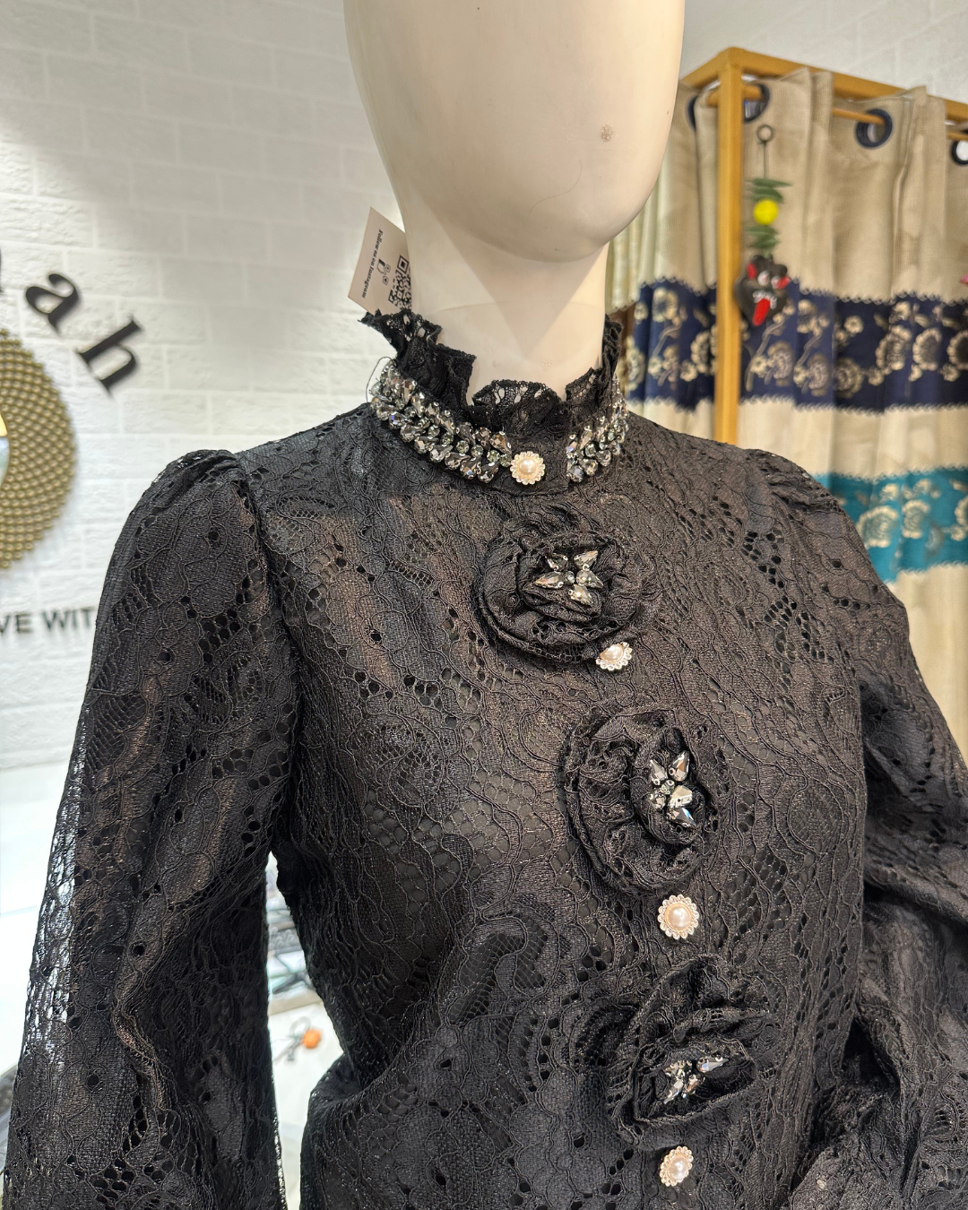 Imported Sworski Rose Top