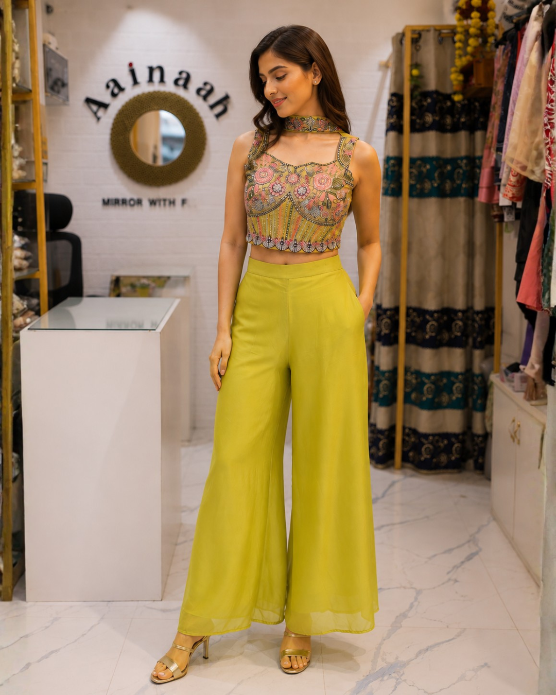 Plazo Crochet Pattern Top and Duppatta - Sleevless