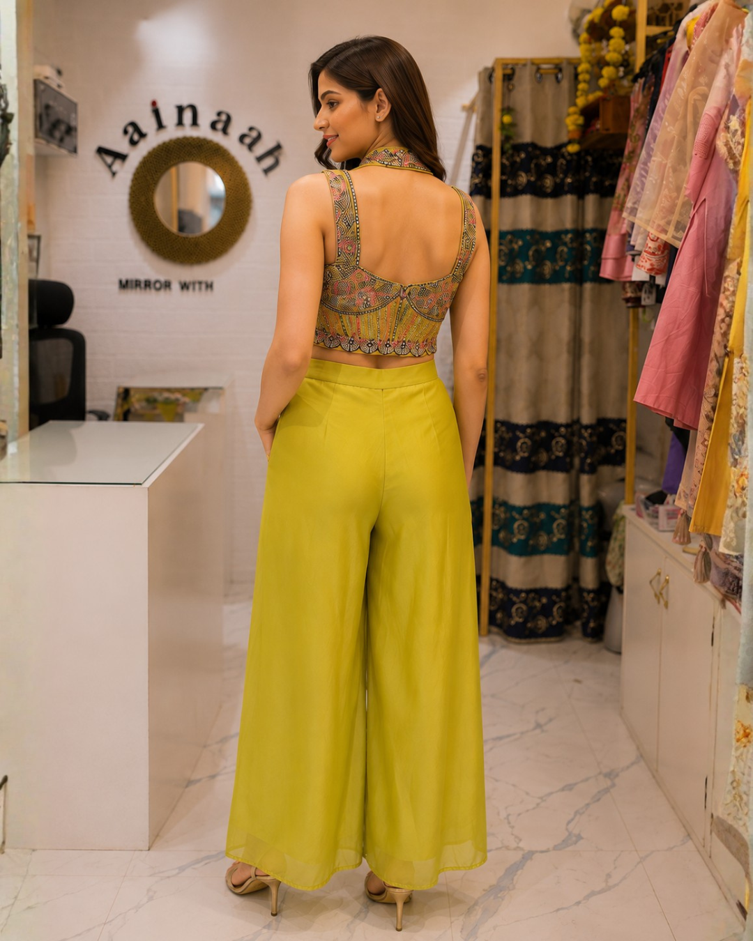 Plazo Crochet Pattern Top and Duppatta - Sleevless