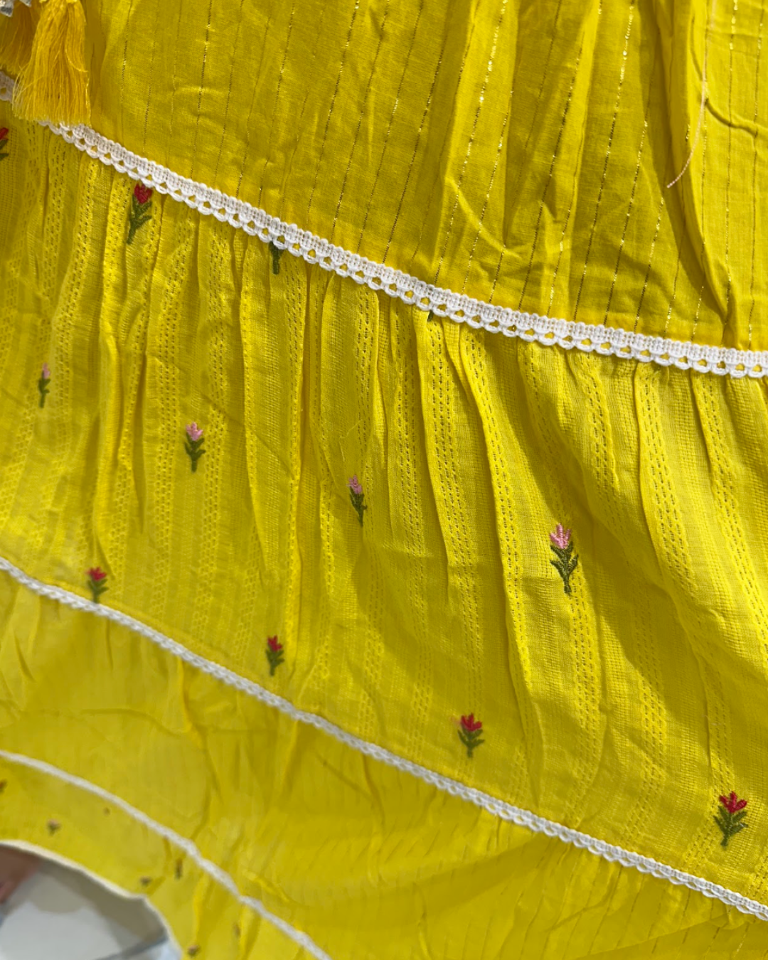 Lurex Cotton Anarkali Suit
