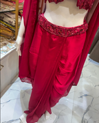 Indo Western - Top, Cutwork, Jackets And Cape- Sleeves Separate