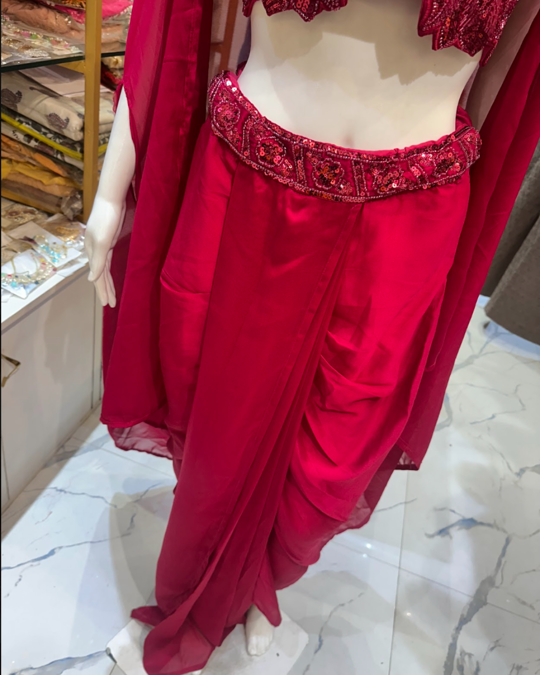 Indo Western - Top, Cutwork, Jackets And Cape- Sleeves Separate