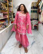Sharara Suit with Silver Embroiderary