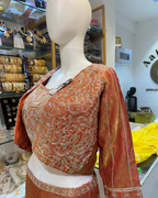 Indo Western Jacket Top, Sharara & Crop Set Dress- Sleeves Separate
