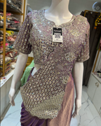 Italian Tissue Silk Cape Look Indo Western