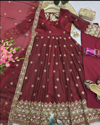 Nazakat Tissue Silk Anarkali