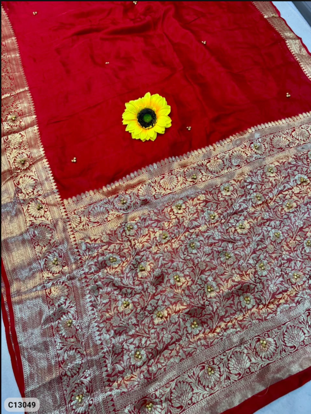 Ghungroo Saree - Kanjiveeram Bandhani with Ghungroo