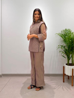 Party Wear Premium Ethnic Coord Set-Crushed Silk