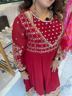 Exclusive Trending Designer Gown with Heavy Sequence Embroidery Work Dupatta