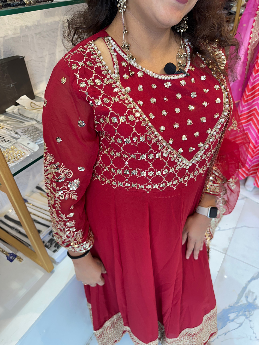 Exclusive Trending Designer Gown with Heavy Sequence Embroidery Work Dupatta