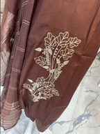 Plus Size Brown Party Wear Suit