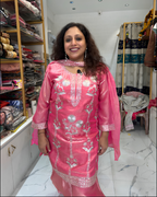 Sharara Suit with Silver Embroiderary