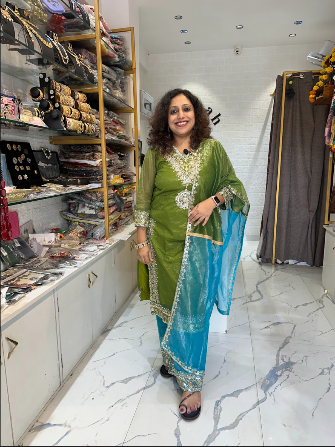 Embroidered Bollywood Style Party Wear Suit