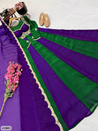 Designer Party Gown & Dupatta Set