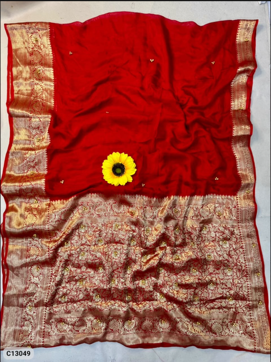 Ghungroo Saree - Kanjiveeram Bandhani with Ghungroo