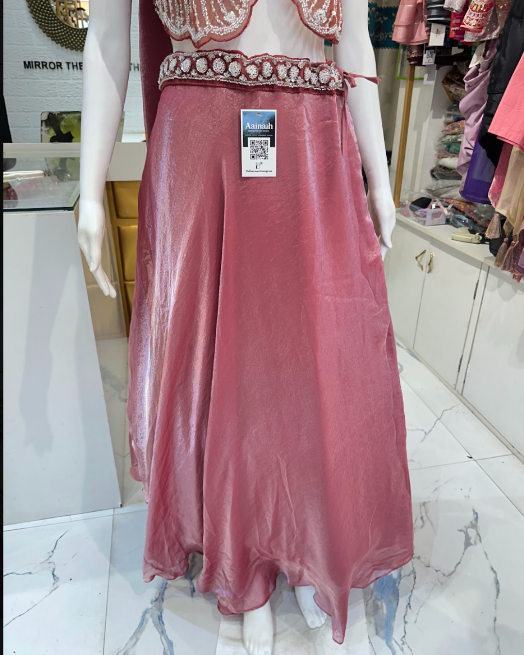 Cut Work Butterfly Indo Western (Sleeves Separate)