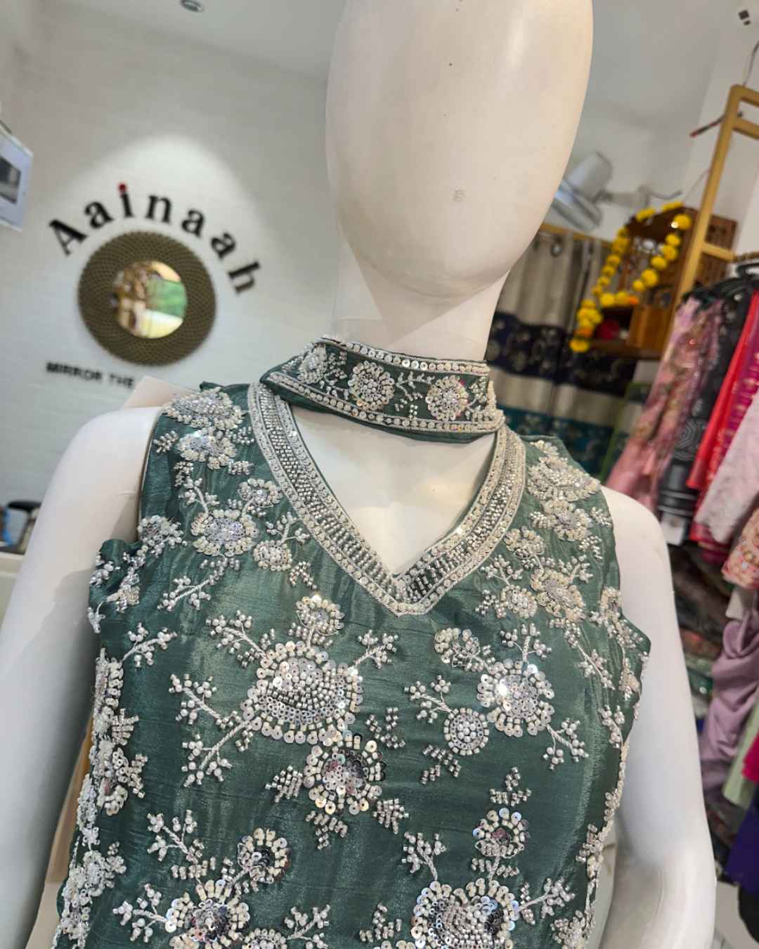 Jardozi Handwork Sharara Indo Western ( Sleeves Separate)
