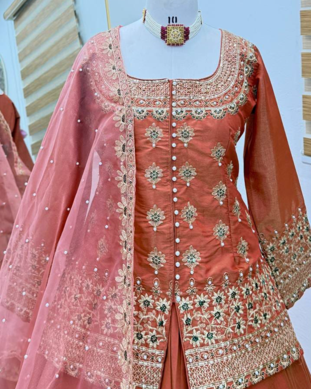 Designer Party Top Lehenga & Dupatta Set