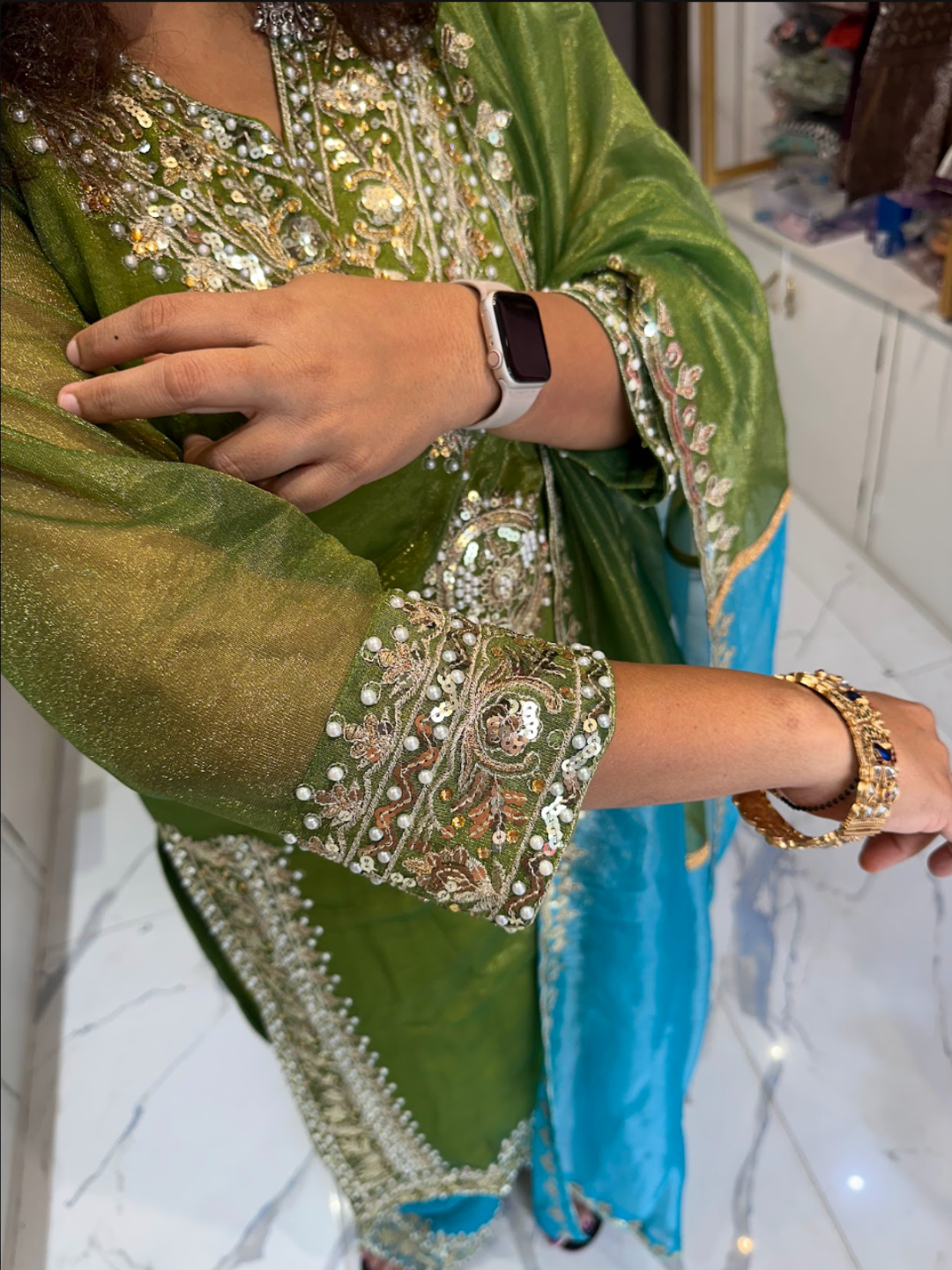 Embroidered Bollywood Style Party Wear Suit