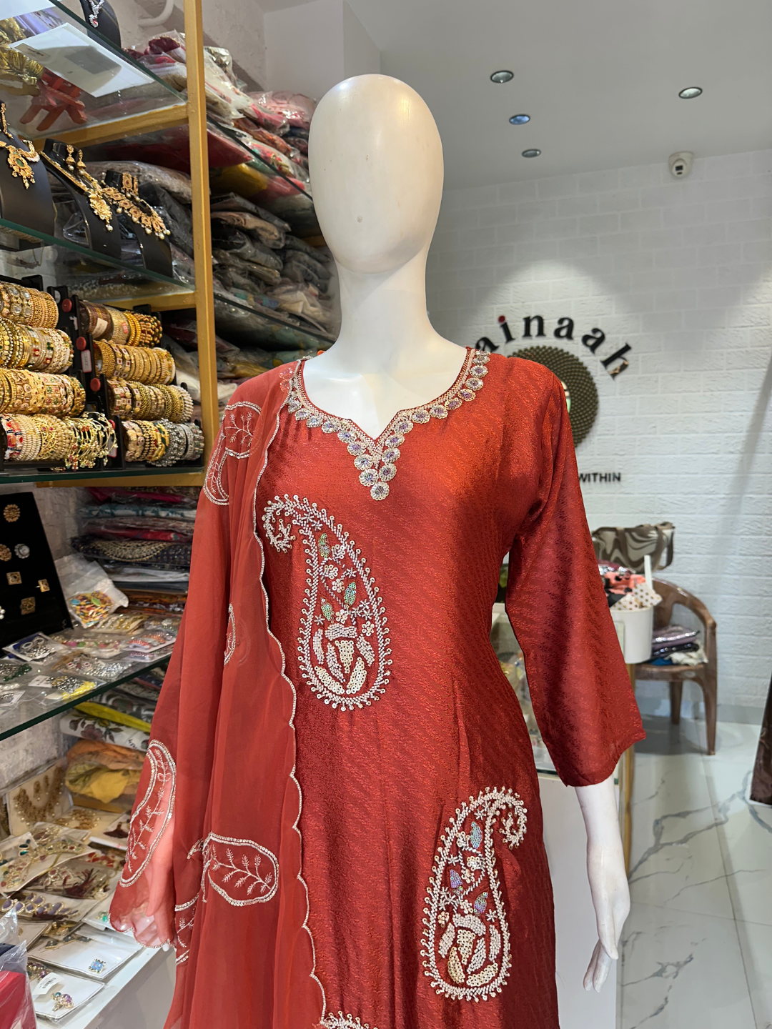 Italian Silk Long Premium Suit Handwork