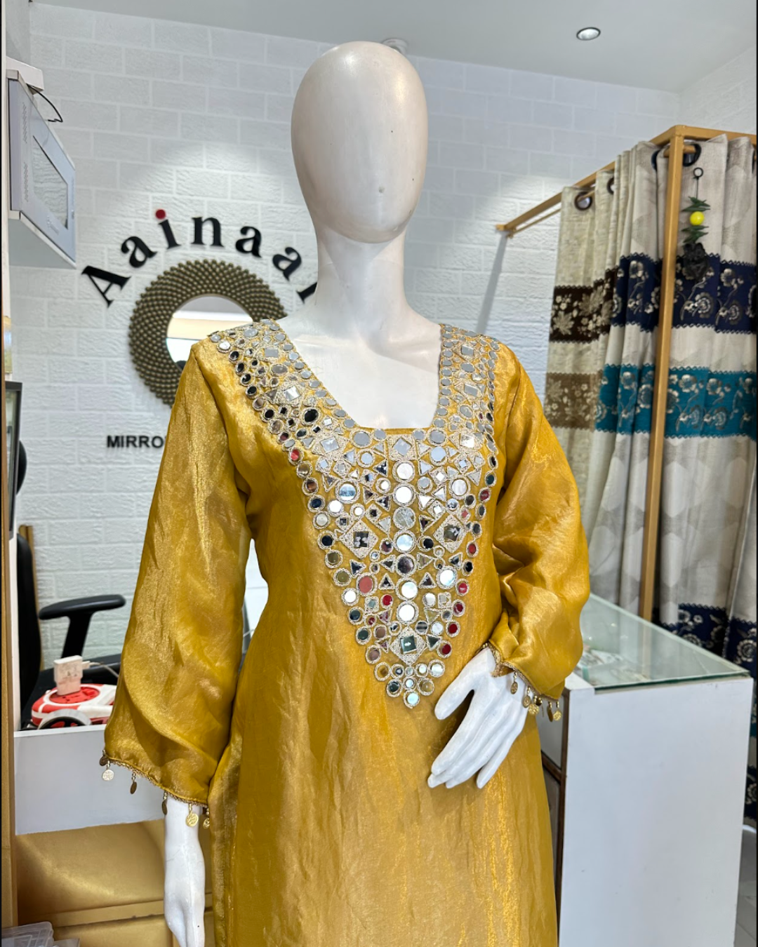 Mirror golden Co-ord Set
