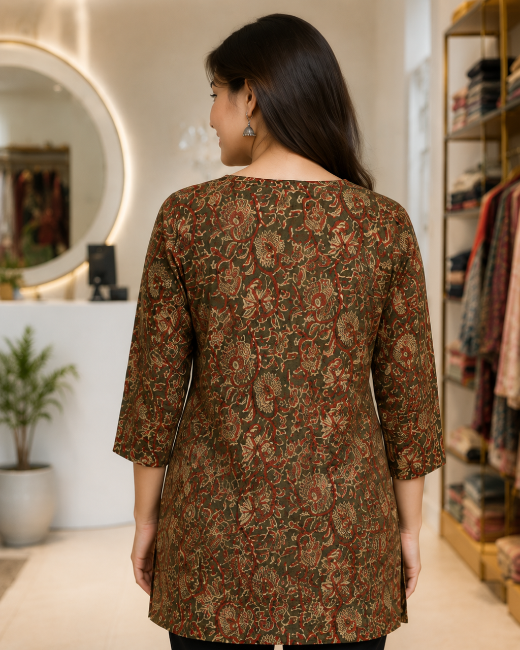 Rayon Cotton Comfort Wear Kurti