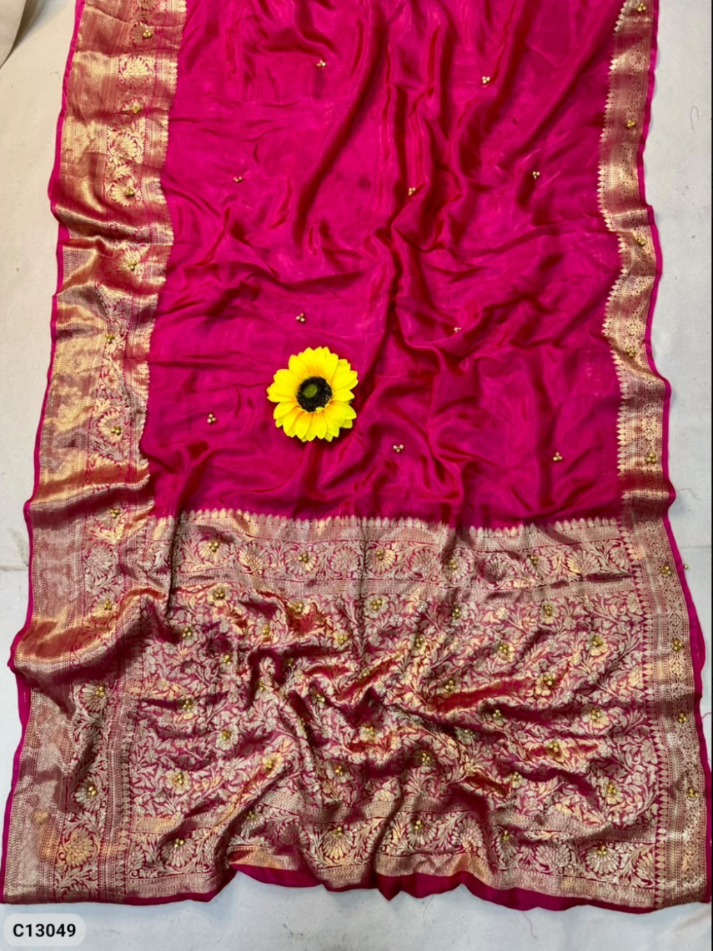 Ghungroo Saree - Kanjiveeram Bandhani with Ghungroo