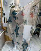 Turquoise Farshi Pant Organza Dupatta Suit