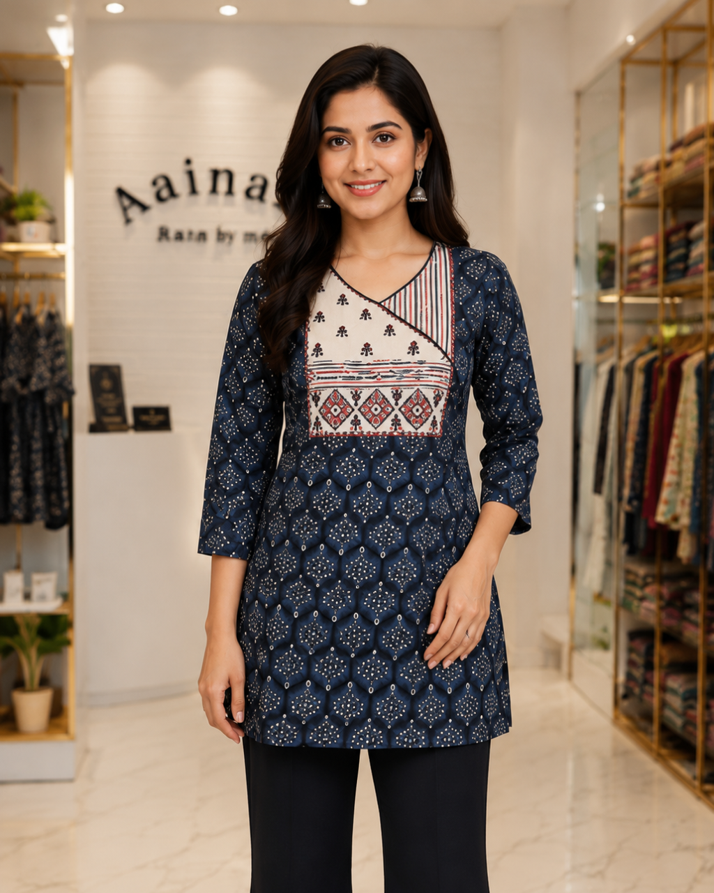 Rayon Cotton Comfort Wear Kurti