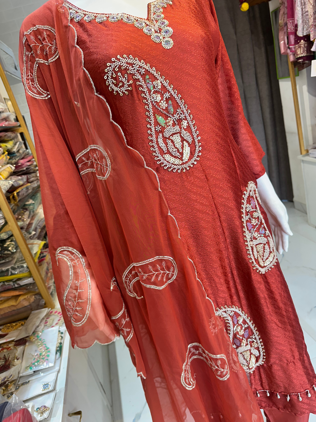Italian Silk Long Premium Suit Handwork
