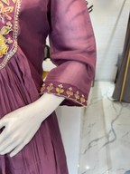 Handwork Chanderi Silk Suit