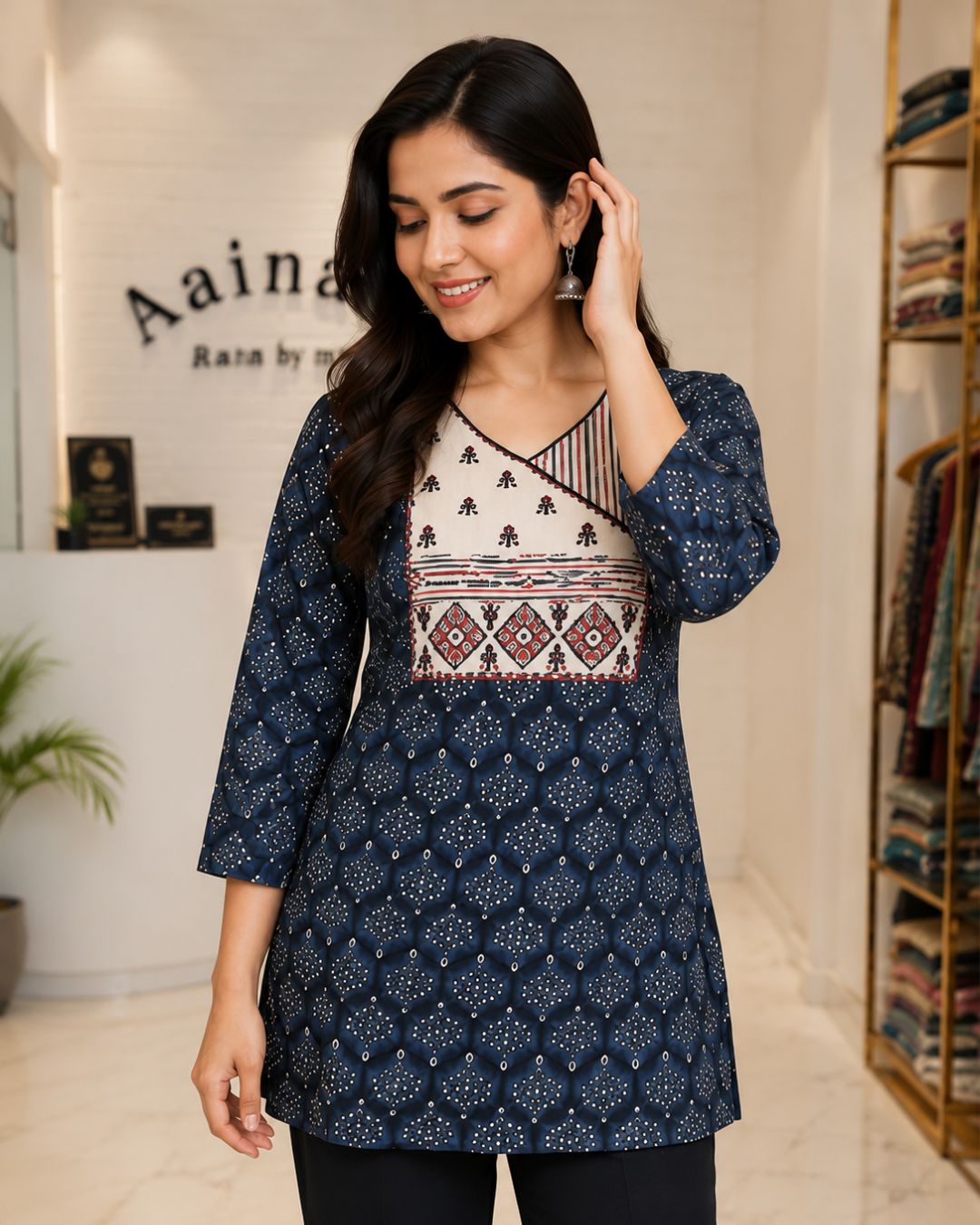 Rayon Cotton Comfort Wear Kurti