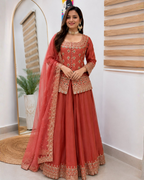 Designer Party Top Lehenga & Dupatta Set