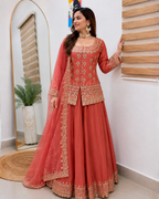 Designer Party Top Lehenga & Dupatta Set