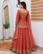 Designer Party Top Lehenga & Dupatta Set