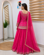 Designer Party Top Lehenga & Dupatta Set