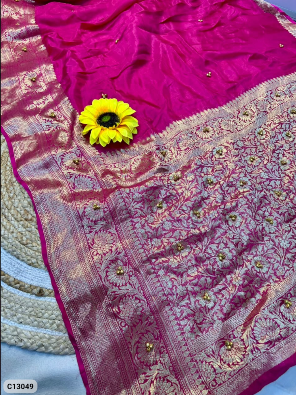 Ghungroo Saree - Kanjiveeram Bandhani with Ghungroo