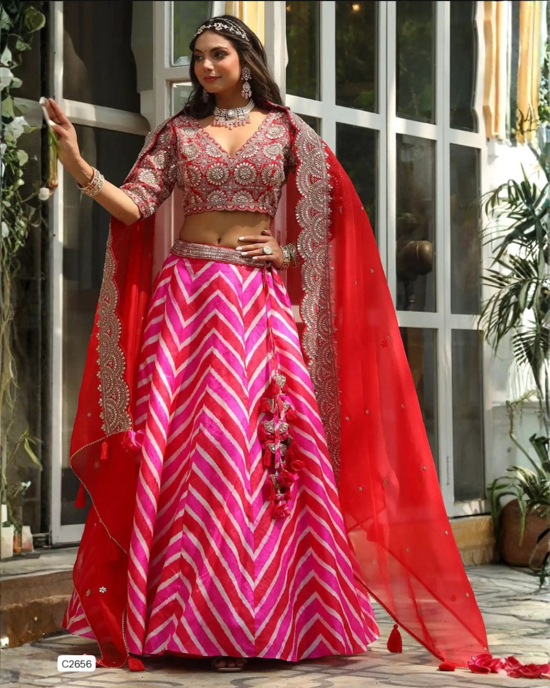 New Launching Embroidery Work Lehenga Chol