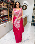 Ready to Wear Designer Saree Pink
