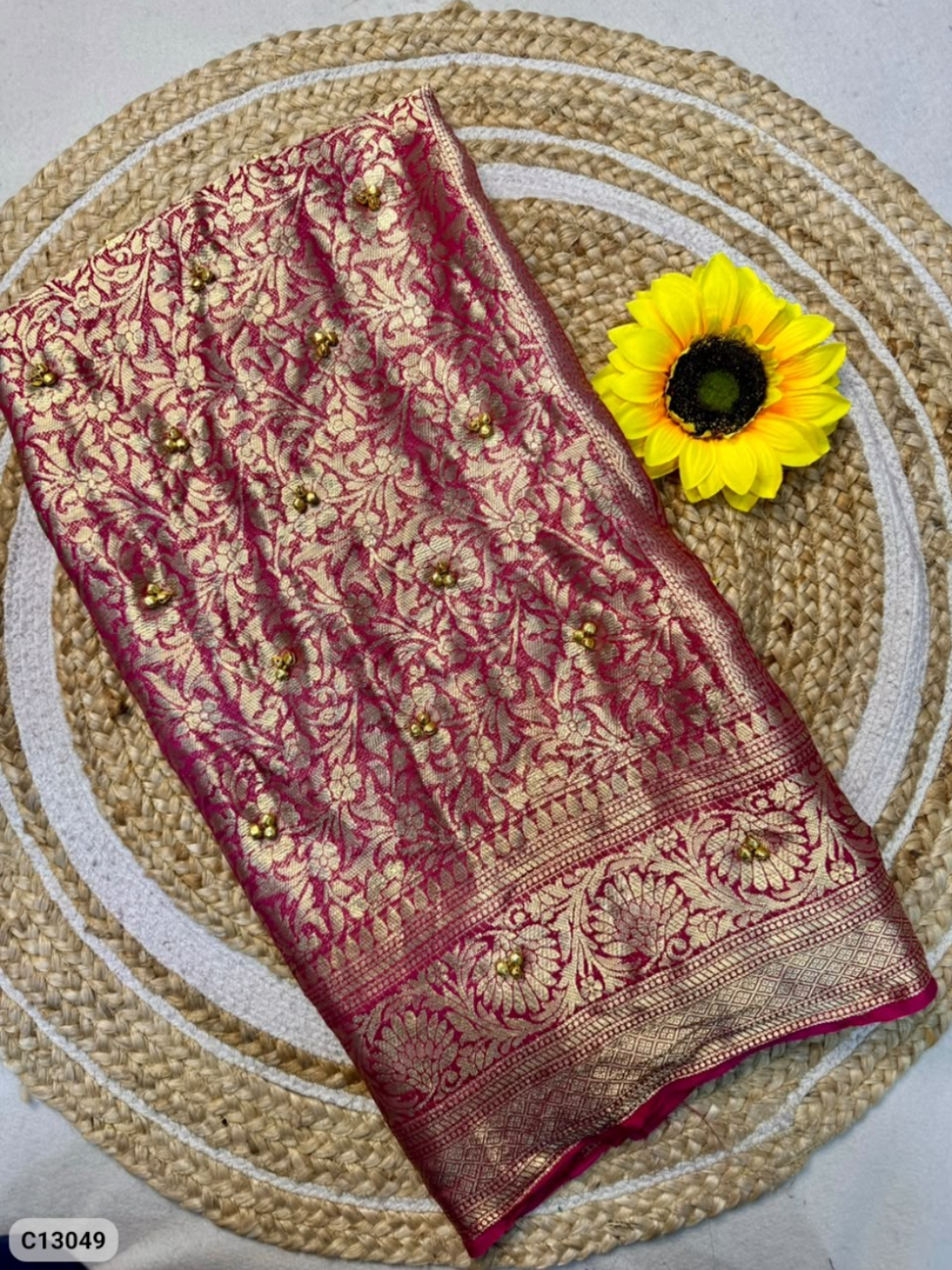 Ghungroo Saree - Kanjiveeram Bandhani with Ghungroo