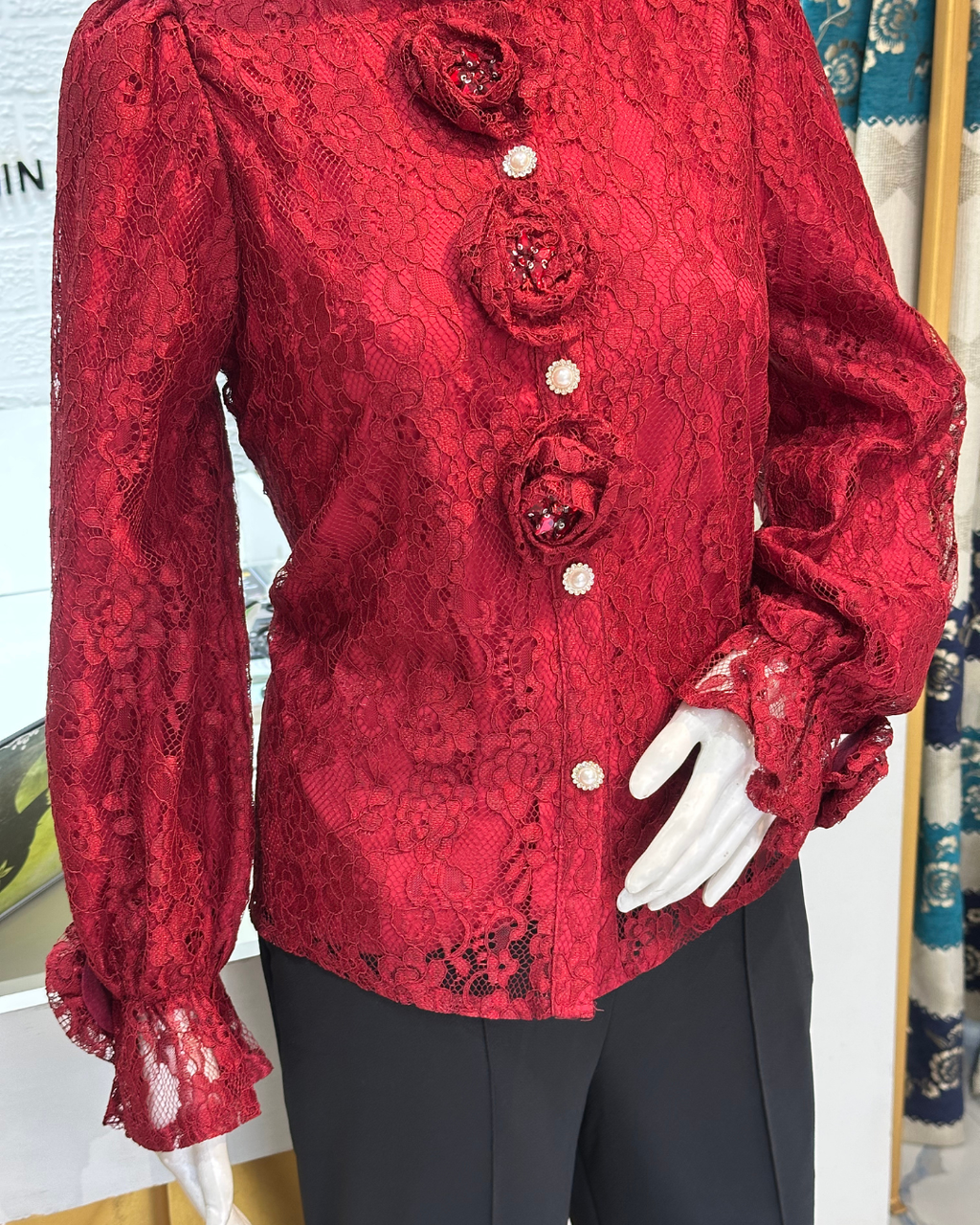 Imported Sworski Rose Top