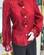 Imported Sworski Rose Top